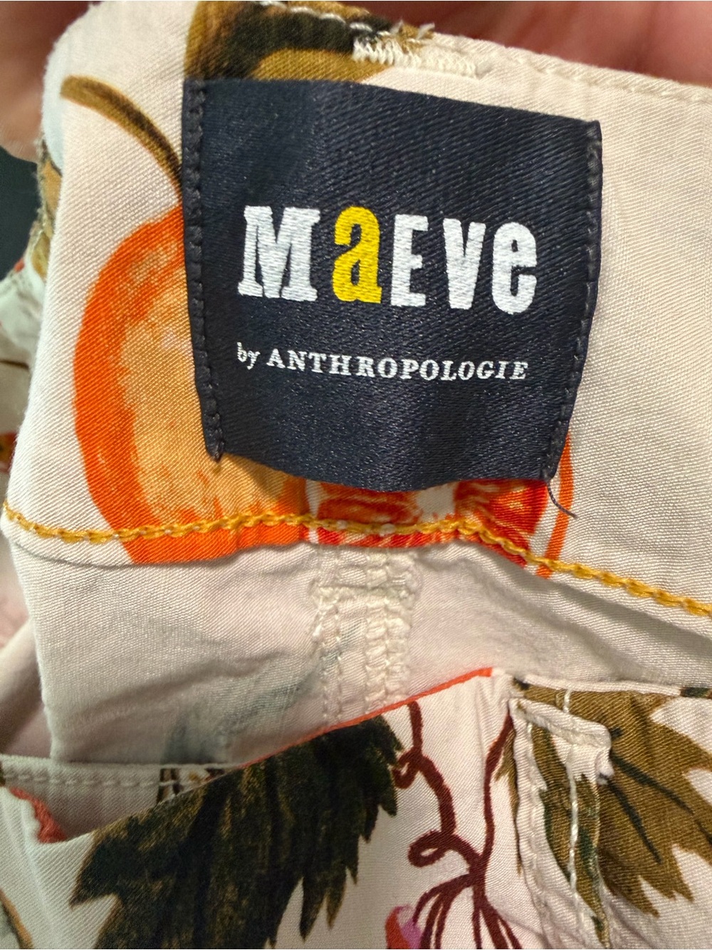 Anthropologie maeve colette pants fruit size 33 - Picture 4 of 5